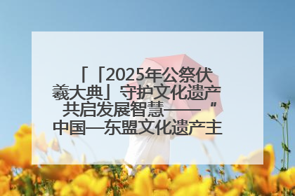 「2025年公祭伏羲大典」守护文化遗产 共启发展智慧——“中国—东盟文化遗产主题对话”侧记