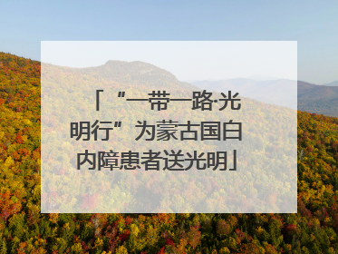 “一带一路·光明行”为蒙古国白内障患者送光明