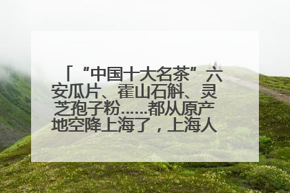 “中国十大名茶”六安瓜片、霍山石斛、灵芝孢子粉……都从原产地空降上海了，上海人这个周末得去农展中心逛逛咯～