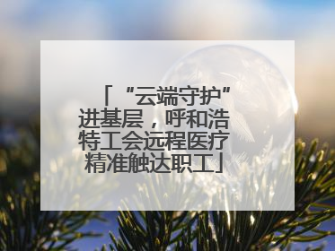 “云端守护”进基层，呼和浩特工会远程医疗精准触达职工