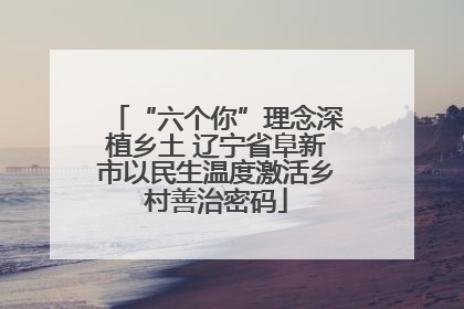 “六个你”理念深植乡土 辽宁省阜新市以民生温度激活乡村善治密码
