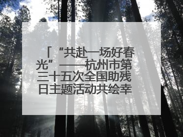 “共赴一场好春光”——杭州市第三十五次全国助残日主题活动共绘幸福答卷（组图）