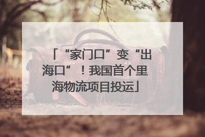 “家门口”变“出海口”！我国首个里海物流项目投运