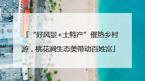 “好风景+土特产”催热乡村游，桃花涧生态美带动百姓富