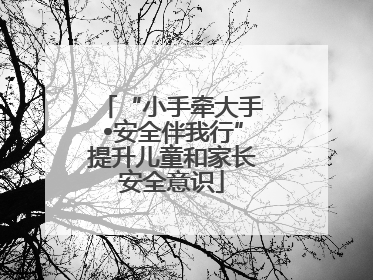 “小手牵大手•安全伴我行”提升儿童和家长安全意识