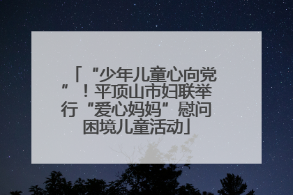 “少年儿童心向党”！平顶山市妇联举行“爱心妈妈”慰问困境儿童活动