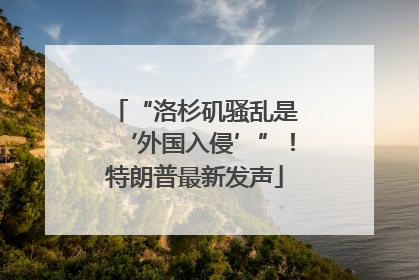 “洛杉矶骚乱是‘外国入侵’”！特朗普最新发声