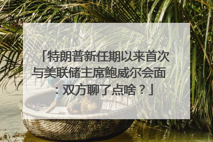 特朗普新任期以来首次与美联储主席鲍威尔会面：双方聊了点啥？