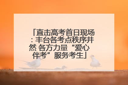 直击高考首日现场：丰台各考点秩序井然 各方力量“爱心伴考”服务考生