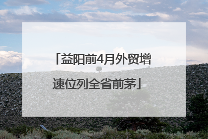 益阳前4月外贸增速位列全省前茅