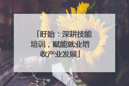 盱眙：深耕技能培训，赋能就业增收产业发展