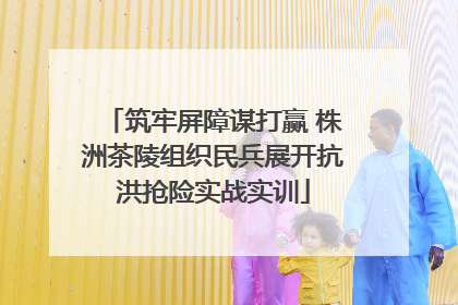 筑牢屏障谋打赢 株洲茶陵组织民兵展开抗洪抢险实战实训