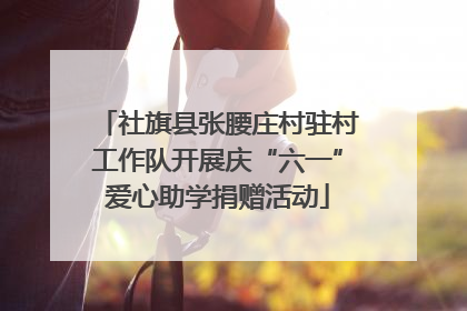 社旗县张腰庄村驻村工作队开展庆“六一”爱心助学捐赠活动