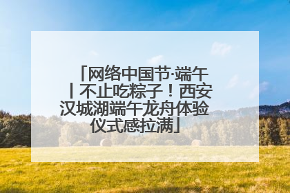 网络中国节·端午丨不止吃粽子！西安汉城湖端午龙舟体验仪式感拉满