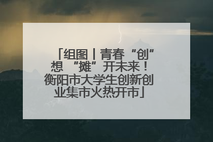 组图丨青春“创”想 “摊”开未来！衡阳市大学生创新创业集市火热开市