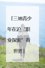 三地青少年在沪“职业探索”看世界