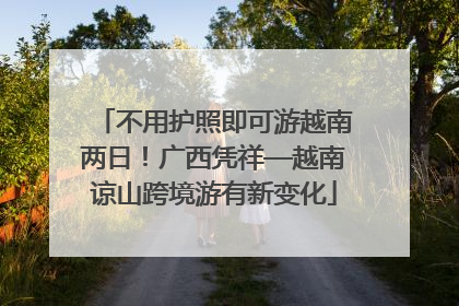 不用护照即可游越南两日！广西凭祥—越南谅山跨境游有新变化