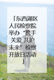 东西湖区人民检察院举办“携手关爱 共护未来”检察开放日活动