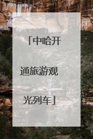 中哈开通旅游观光列车