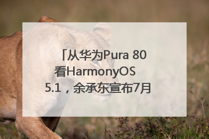 从华为Pura 80看HarmonyOS 5.1，余承东宣布7月迎来首批机型升级