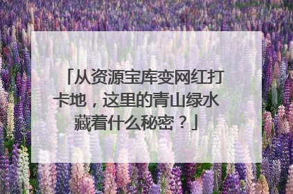 从资源宝库变网红打卡地，这里的青山绿水藏着什么秘密？