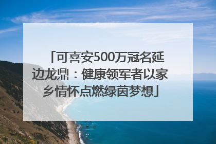 可喜安500万冠名延边龙鼎：健康领军者以家乡情怀点燃绿茵梦想