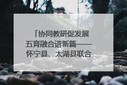 协同教研促发展 五育融合谱新篇——怀宁县、太湖县联合教研活动在月山镇中心学校成功举办