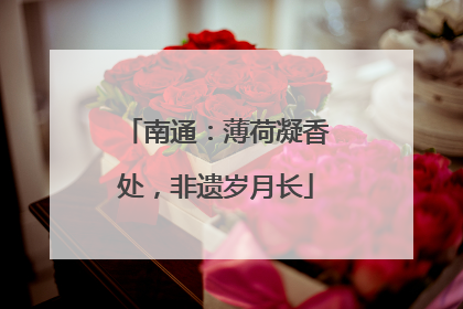 南通：薄荷凝香处，非遗岁月长