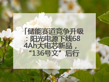 储能赛道竞争升级：阳光电源下线684Ah大电芯新品，“136号文”后行业将怎么走