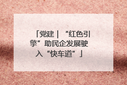 党建｜“红色引擎”助民企发展驶入“快车道”