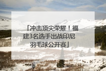 冲击顶尖荣耀！福建3名选手出战印尼羽毛球公开赛