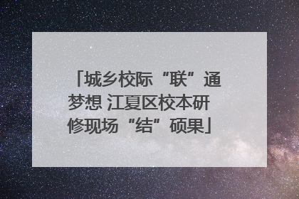 城乡校际“联”通梦想 江夏区校本研修现场“结”硕果