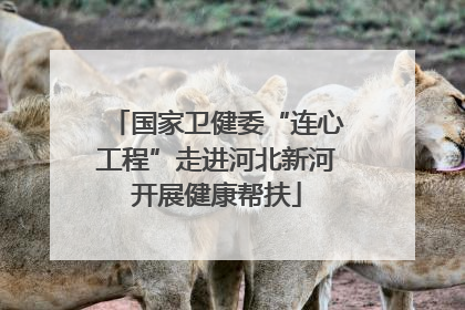 国家卫健委“连心工程”走进河北新河开展健康帮扶