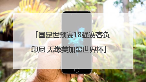 国足世预赛18强赛客负印尼 无缘美加墨世界杯
