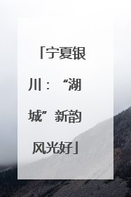 宁夏银川：“湖城”新韵风光好