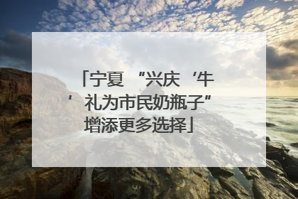 宁夏 “兴庆‘牛’礼为市民奶瓶子”增添更多选择