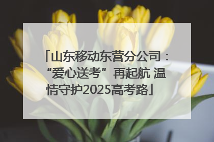 山东移动东营分公司：“爱心送考”再起航 温情守护2025高考路
