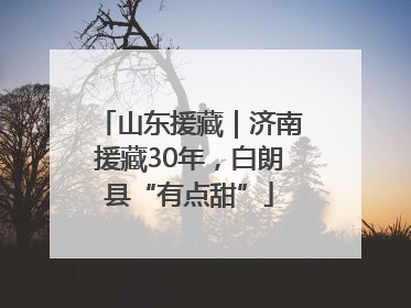 山东援藏｜济南援藏30年，白朗县“有点甜”