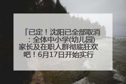 已定！沈阳已全部取消：全体中小学(幼儿园)家长及在职人群彻底狂欢吧！6月17日开始实行！18岁及以上可参加25年学历提升报名！