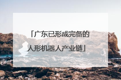 广东已形成完备的人形机器人产业链