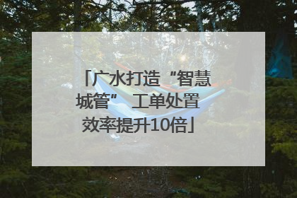广水打造“智慧城管” 工单处置效率提升10倍