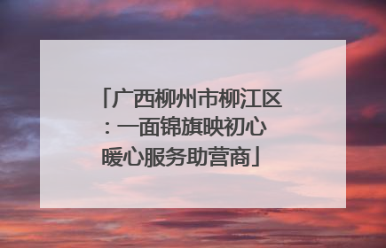 广西柳州市柳江区：一面锦旗映初心 暖心服务助营商