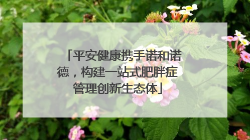 平安健康携手诺和诺德，构建一站式肥胖症管理创新生态体