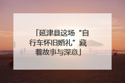 延津县这场“自行车怀旧婚礼”藏着故事与深意