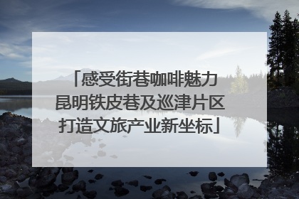 感受街巷咖啡魅力 昆明铁皮巷及巡津片区打造文旅产业新坐标