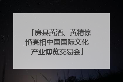房县黄酒、黄精惊艳亮相中国国际文化产业博览交易会