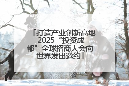 打造产业创新高地 2025“投资成都”全球招商大会向世界发出邀约