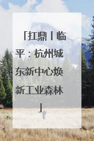 扛鼎丨临平：杭州城东新中心焕新工业森林