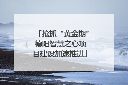 抢抓“黄金期” 德阳智慧之心项目建设加速推进