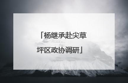 杨继承赴尖草坪区政协调研